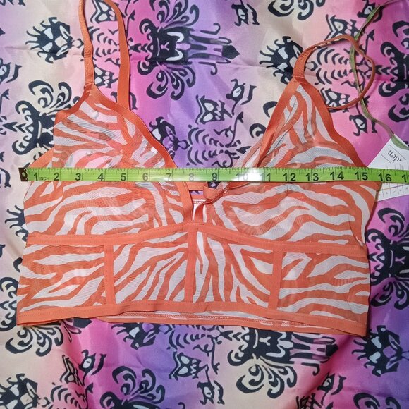 Auden Orange Zebra Bra - Picture 1 of 6
